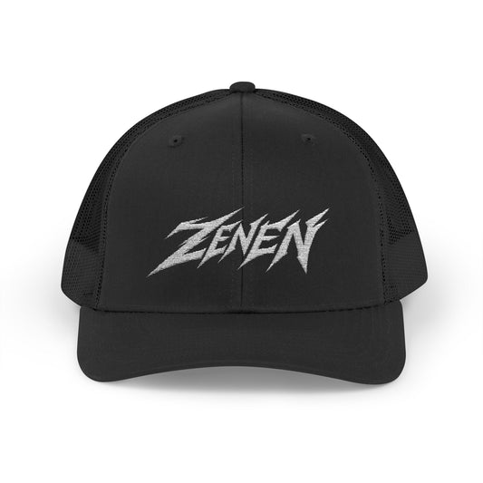Classic White Zenen Trucker Hat Snapback